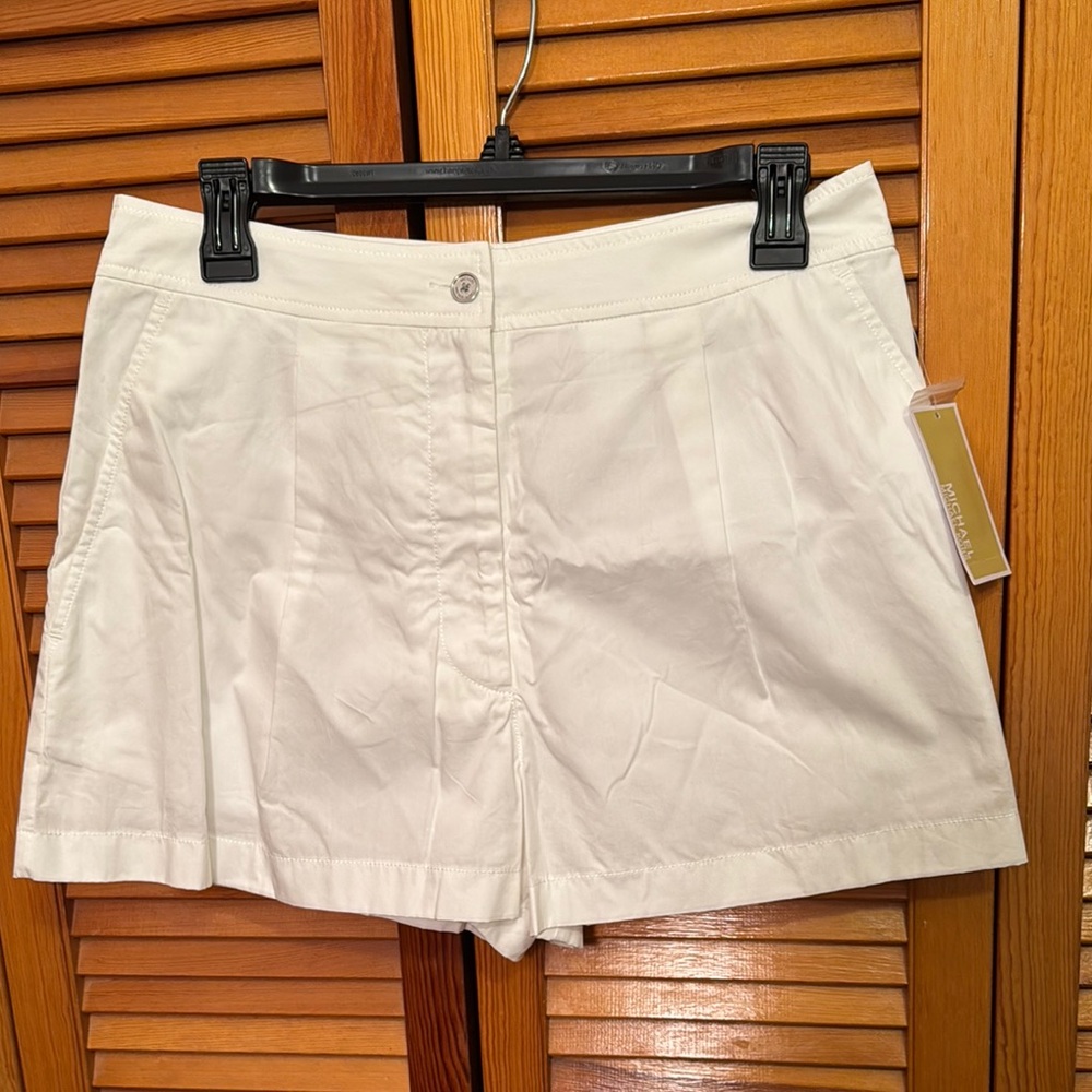 Michael Kors womens bermuda shorts size 6 new with tags white